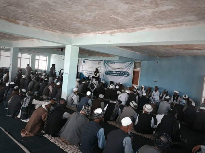 جوزجان کې د سرحدونو، قومونو او قبايلو چارو رياست مسؤلينو له خلکو سره غونډه وکړه